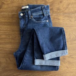 Signature by Levi’s Women Dark Wash Heritage Boyfriend Cuffed Denim Jeans size 2