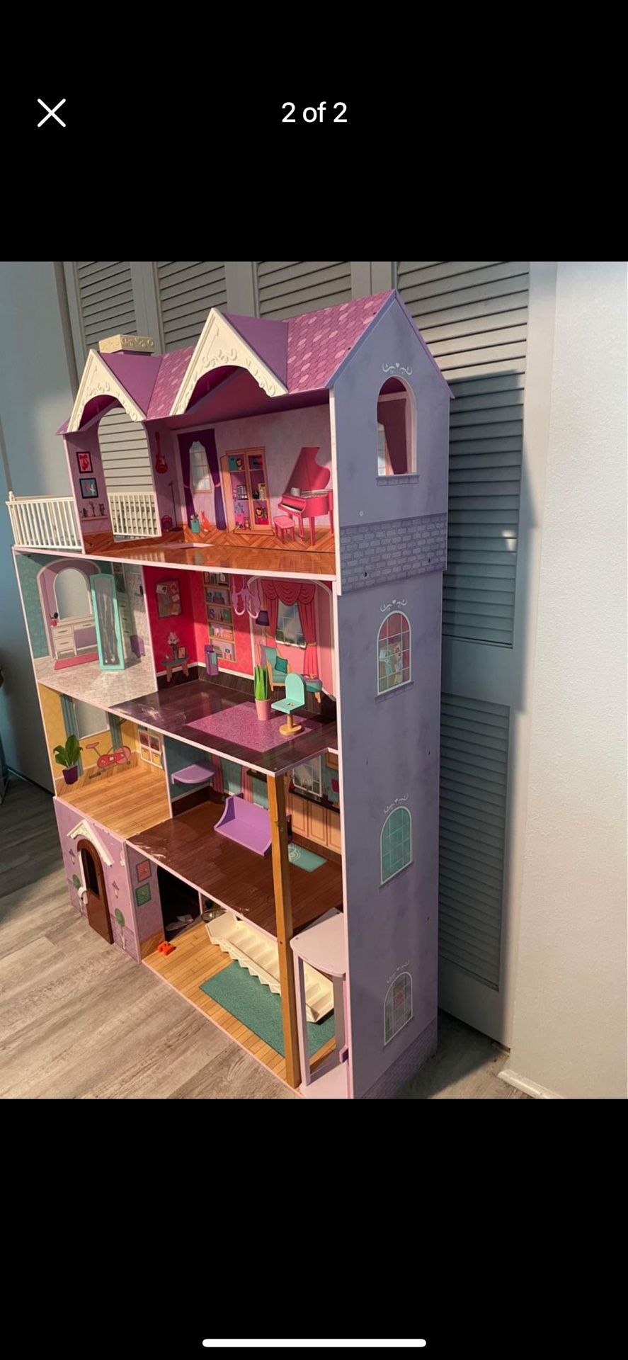 Wooden life size Barbie Doll house