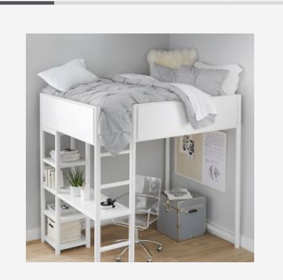 West Elm Tilden Full Loft Bed with Desk