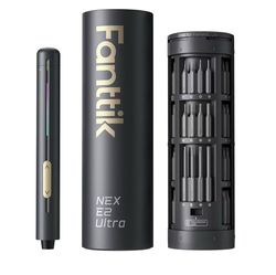Fanttik E2 Ultra Mini Electric Screwdriver, Cordless Screwdriver, Max 0.6N.m, 50 Magnetic Bits, 5/32'' Hex, Magnetic Storage, Repair Tool for Electron