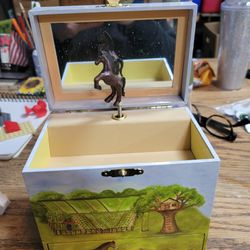 Adorable Horse Music Box