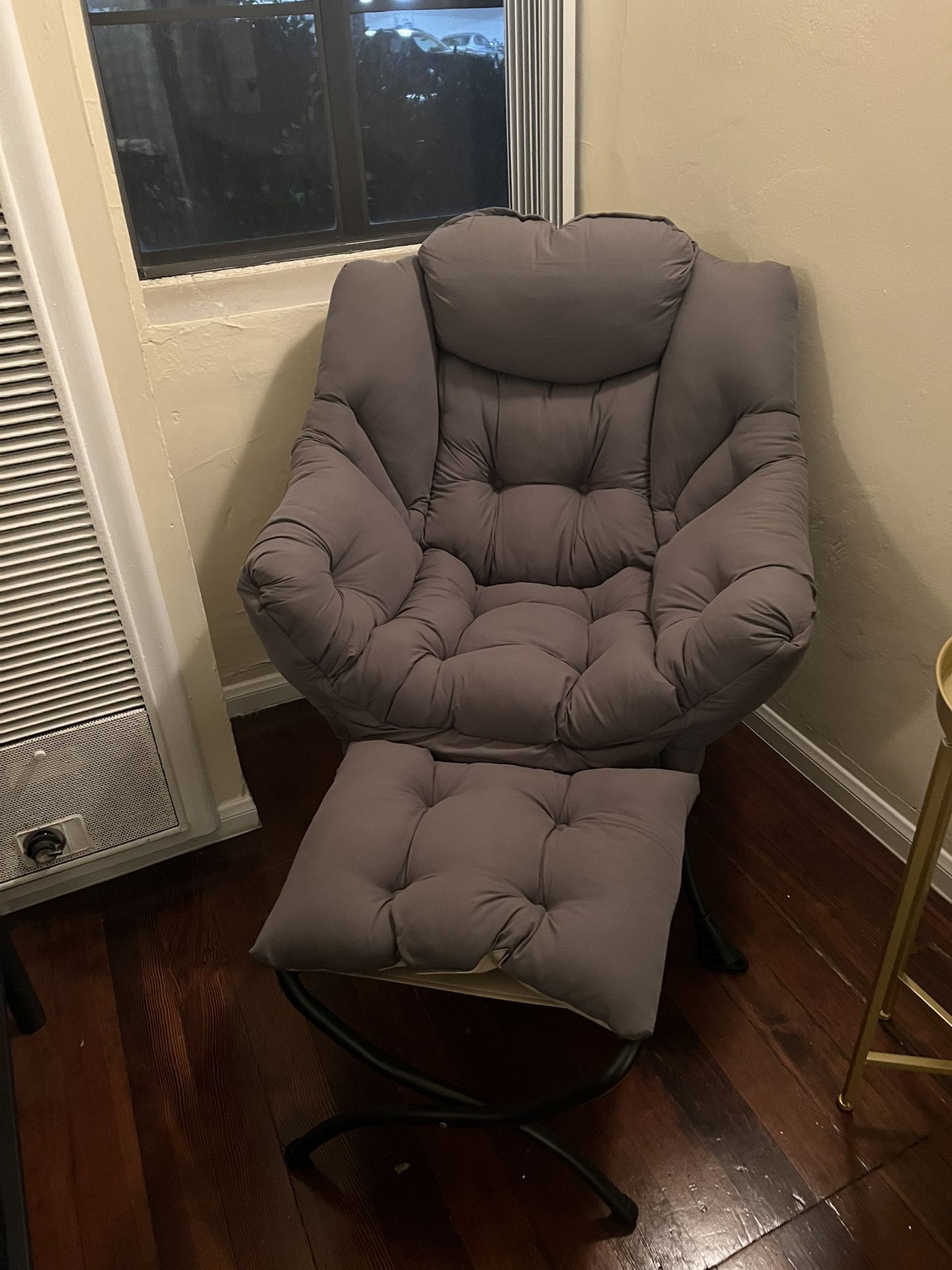 Foldable Lazy Chair and Ottoman