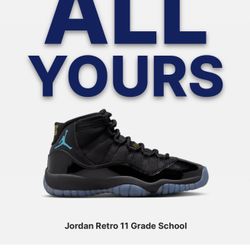 Size 7 Jordan Gamma 11s 