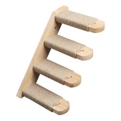 Four Cat Steps Going from Left to Right 