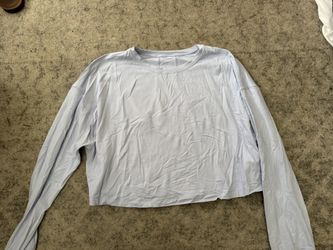 Light Purple Lululemon Cropped Long Sleeve