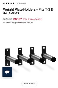 Titan Fitness Weight Plate Holders