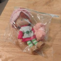 Vintage Strawberry Short Cake Doll And Cat