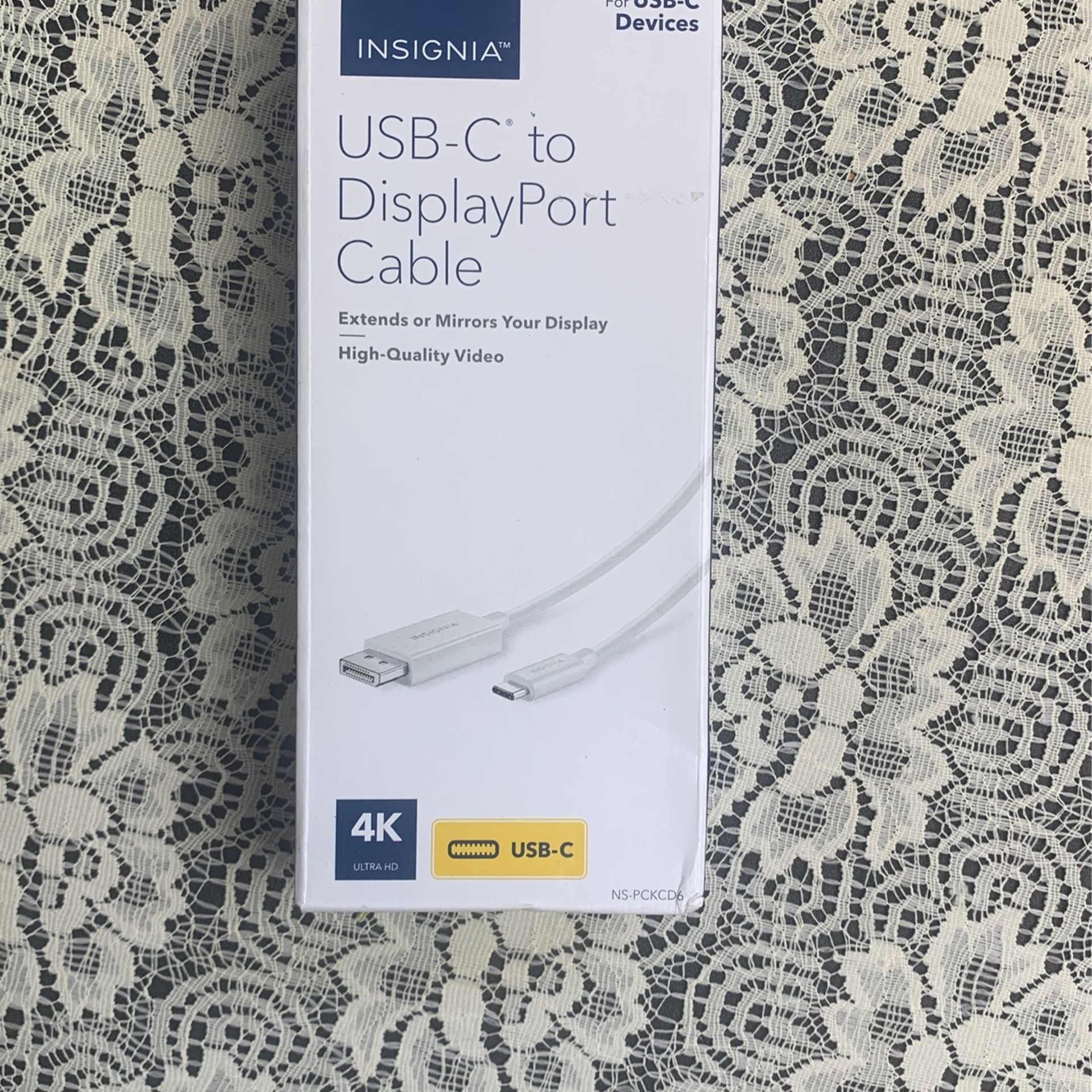 USB C To DisplayPort Cable 