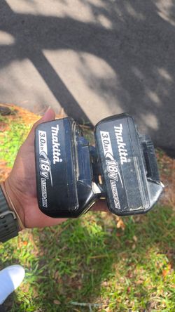 Makita Batteries 18v Pair