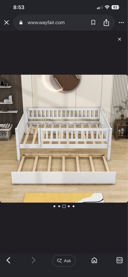 Harriet bee full size bed with twin trundle