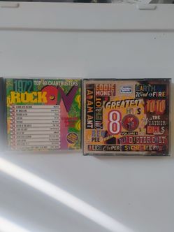 Greatest Hits Of The 80's And 1972 Rock CD's .