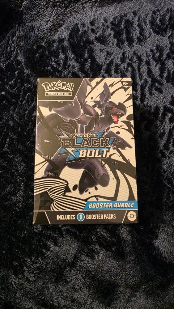Pokémon TCG Scarlet & Violet Black Bolt Booster Bundle SV08 Factory Sealed 6 Packs