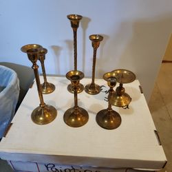 Vintage Brass Candle Sticks 