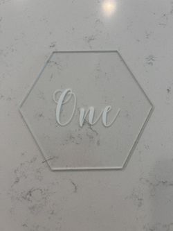 Acrylic Table Numbers For Wedding 1-12