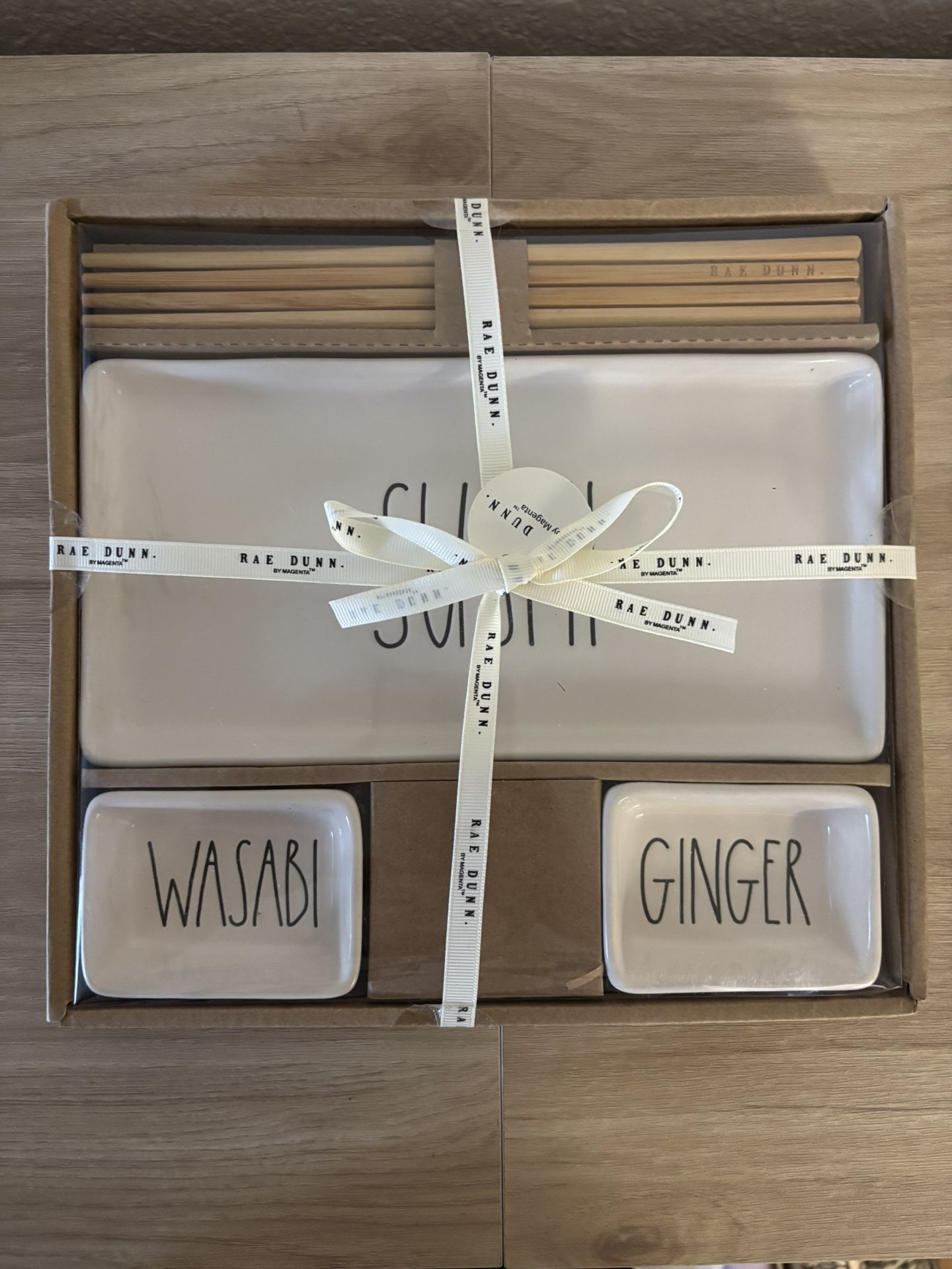 Rae Dunn SUSHI - WASABI - GINGER Dish set