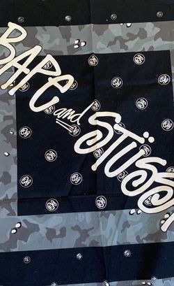 Bape X Stussy Bandana