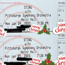 Sting Tickets 2 Seats