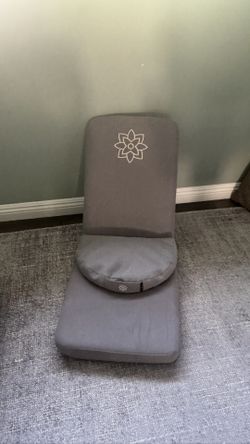 Mindful Modern Gray Meditation Chair With Back Support