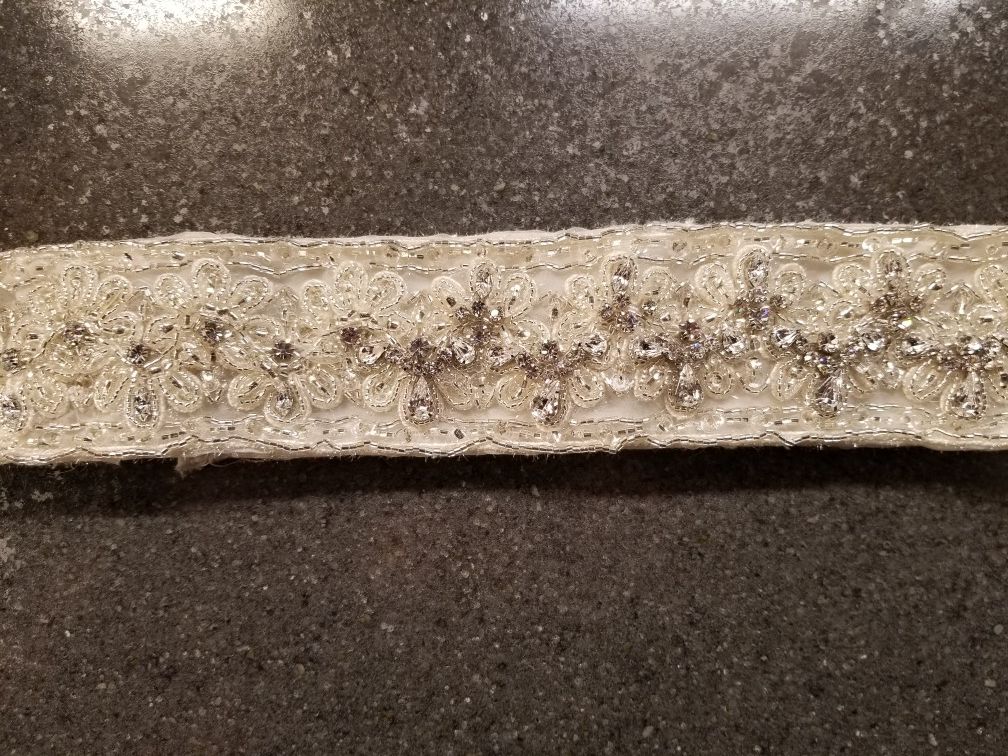 Size 10 wedding dress belt
