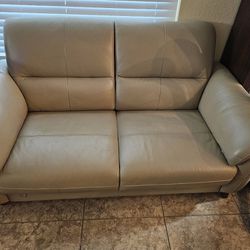 Leather sofa/love seat set