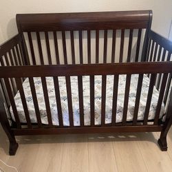 Crib with mattress 