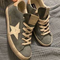 Golden Goose Superstar Mixed Leather Low-Top Sneakers 38