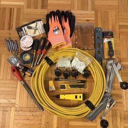 12/2 Romex And Assortment Of Tools And Material