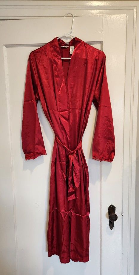 Beautiful Red Satin Robe