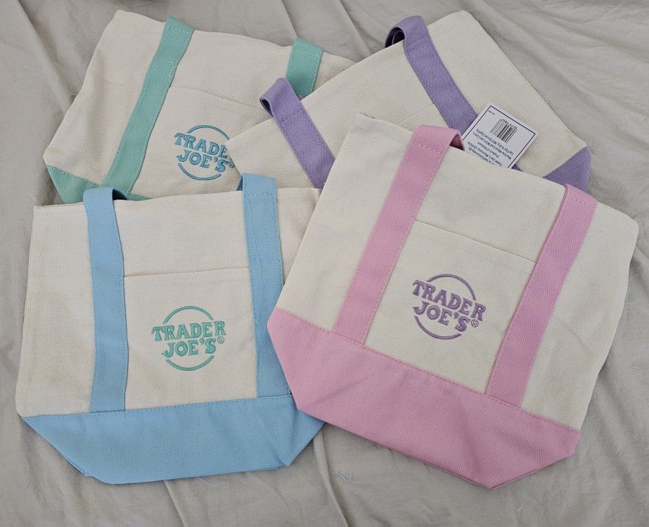 Trader Joe's Canvas Tote Bags 
