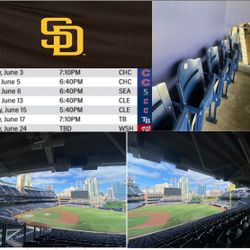 Padres Game For Saturday June 3rd