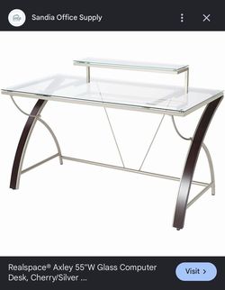 Glass desk