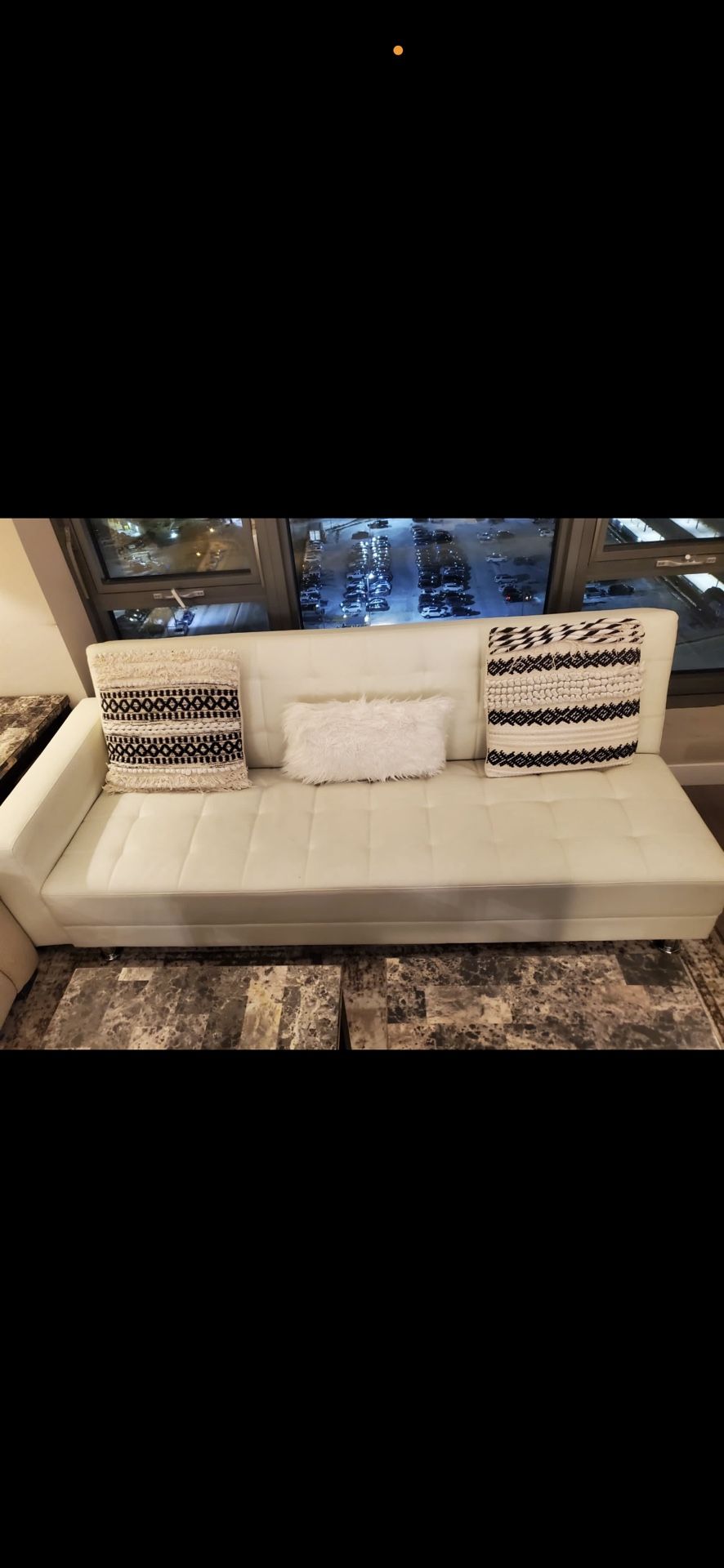 leather white Sofa