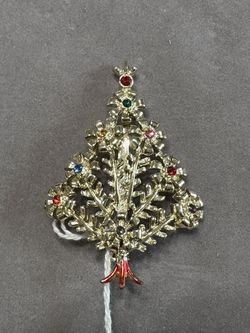 Vintage Christmas Holiday Brooch Pin 