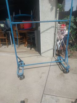 Heavy Duty Rolling Clothes Rack