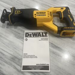 Brand New DEWALT 20v XR Brushless Reciprocating Saw Saw Tool Only Price Is Firm At $115
