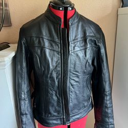 Womens Leather Riding Jacket