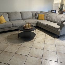 Lshaped Beige/taupe Sectional 