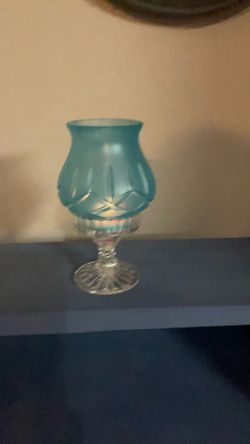 2 Piece Crystal Candle Holder