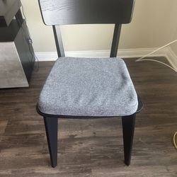 Black Chairs With Cushion - MOVING OUT