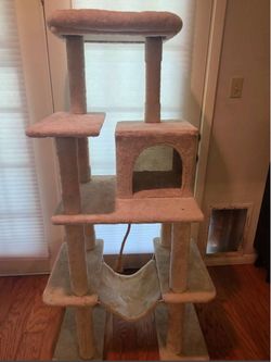 Tall Multi-Level Cat Tree with Condo