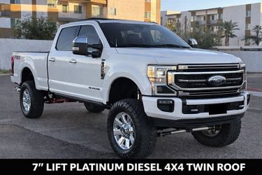 2022 Ford F-250 Super Duty Platinum LIFTED DIESEL TRUCK 7" LIFT