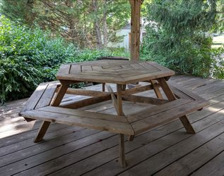 Hexagonal Picnic Table