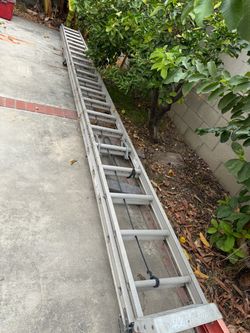 Louisville L-2121-40, 40-foot aluminum extension ladder