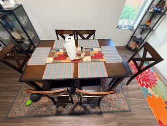 Dining table with Six Chairs
