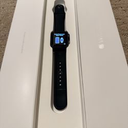 Apple Watch 38mm Space Gray / Black Sport Band S/M (Series 1, Compatible w/ All iPhones) - Open Box Like New!