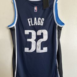 COOPER FLAGG SIGNED DALLAS MAVERICKS MAVS AUTOGRAPHED NIKE JERSEY COA XL/50 854