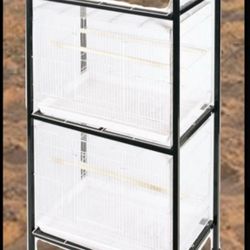 3 Tier, Stand Only For Cages Metal - Black