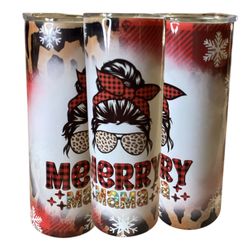 Merry Mama Stainless Steel Tumbler Skinny 20oz