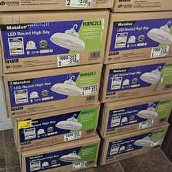 Metalux
13 in. Round 400-Watt Equivalent Integrated LED White High Bay Light