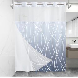 Brand New Shower Curtain With Snaphook Ring 